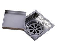 Siphon de sol, grilles de drainage for carrelage, grilles de sol carrées for salle de bain, 150 x 150 mm ou 110 x 110 mm, acier inoxydable 304 (150 x 150 mm)(110x110 Mm)