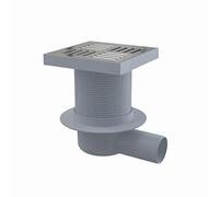 Siphon de sol horizontal en acier inoxydable 150 x 50 mm
