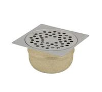 Siphon de sol inox 150x150 sortie verticale SV50 - - 21.414