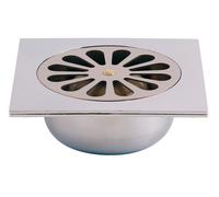 Bonde de sol carrée sortie verticale 140x140mm - 462300