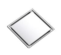 Siphon de sol pour salle de bain Couvercle de Valve vidange sol Invisible, piège douche, Anti-reflux for cuisine salle bains, carré en laiton Anti-odeur 100x100(Chrome)