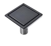 Siphon de sol pour salle de bain Drain de déchets sol carré, insert carrelage, grilles salle bains, drain douche, égouttoir à grand débit en acier inoxydable(Style13-11X11cm)