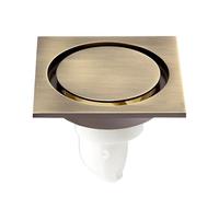 Siphon de sol pour salle de bain Drain de déchets sol carré, insert carrelage, grilles salle bains, drain douche, égouttoir à grand débit en acier inoxydable(Style16-10X30cm)