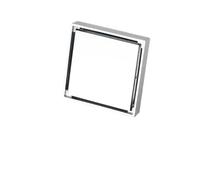 Siphon de sol pour salle de bain Drain de douche en laiton, sol salle bains, insertion carrelage, couvercle vidange Invisible, carré 10x10 CM(Silver)