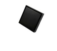 Siphon de sol pour salle de bain Drain de douche en laiton, sol salle bains, insertion carrelage, couvercle vidange Invisible, carré 10x10 CM(Black)