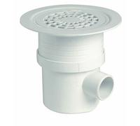 Siphon de sol pvc Docia Système - grille pvc blanche - Ø 192 mm - SITAR NICOLL