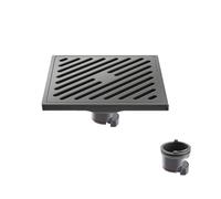 Siphon De Sol Rayé Gris pour Salle De Bain Déodorant avec Âme en Cuivre pour Zone Sèche Prévention des Débordements De Machine À Laver Sergé 12 X 12mm Noyau en Plastique