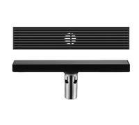 Siphon de Sol rectangulaire pour Douche, Siphon de Sol avec Grille, Siphon de Douche en Acier Inoxydable, Drainage Central, 8 x 30 cm (Drainage Central 8 x 60 cm)
