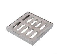 Siphon de sol robuste en acier inoxydable avec cadre pour une utilisation en extérieur, performance de drainage améliorée et résistance à la rouille, parfait pour les applications municipales et