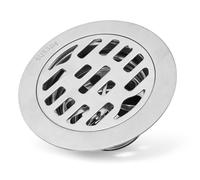 Siphon de Sol Rond, 10 cm/3,9 po, antidérapant, kit de Drainage de Douche, Haut débit, Anti-odeurs, Grille de Sol pour Tuyau de 75 mm, Salle de Bain, hôtel
