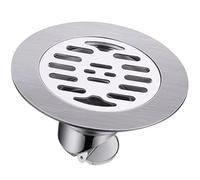 Siphon de Sol Rond, Caniveau Exterieur Grille en Acier Inoxydable - Idéal pour Salle de Bain, Douche, Toilette, Buanderie, Grilles de Drainage, Bouche de Drain(120mm/4.7inch)