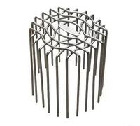 Siphon de sol rond en acier inoxydable à grande cylindrée pour balcon, gouttière, gouttière, protection de tuyau de jardin en acier 304 argenté (110 mm)