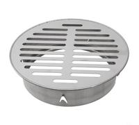 Siphon de sol rond en acier inoxydable, bouchon de tuyau de pluie pour extérieur/salle de bain (160 mm)