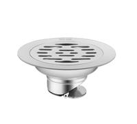 Siphon de sol rond en acier inoxydable de 10 cm sans odeur pour salle de bain et cuisine