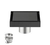 Siphon De Sol Siphon de sol carré invisible en acier inoxydable for salle de bain et toilettes, drainage caché, anti-odeurs(Style 4)