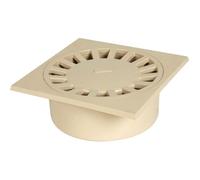 Siphon de sol - VALENTIN - SC891S - 25x25 cm - Couleur sable - PVC