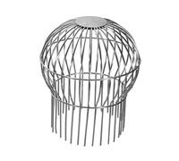 Siphon de toit en acier inoxydable 304 pour protection de gouttière, filtre de descente sans outil, empêche le blocage des feuilles et des débris, résistant aux intempéries, variante argentée 75 tubes