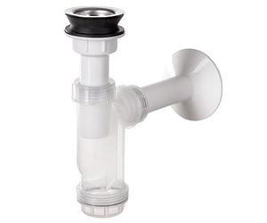 Siphon de vidange de vidange de bouteille de cuisine de salle de bains avec l'enveloppe de corps transparent