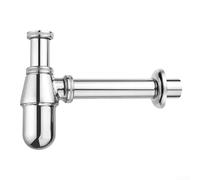 Siphon de vidange en alliage de zinc anti-odeur, valve de vidange P-Trap pour toilettes suspendues au mur et systèmes de drainage d'orchidées