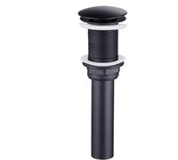 Siphon décoratif rond en P, Siphon en P for lavabo de salle de bain, siphon bouteille, bonde tubulaire en laiton avec vidage automatique, siphon de tuyau(Without Hole)