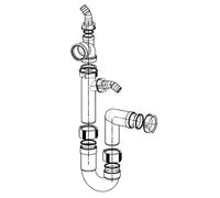 Siphon déporté pour vidage évier avec tubulure Franke FRAGANIT