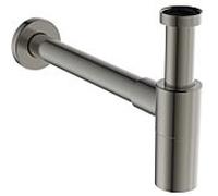 Siphon design Ideal Standard T4441GN 7x32,5x15,2cm, argent tempête