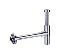 Siphon design lavabo tube réglable apparent laiton chromé