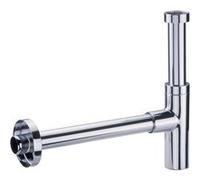 Siphon design lavabo tube réglable apparent laiton chromé