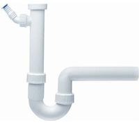 Siphon d'évier Ø 1 1/2 pouce DN 50 avec raccord d'appareil lavabo cuisine évier