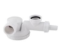 Siphon d'évier 1 bac - WIRQUIN - 31000006 - Gain de place - Garde d'eau 50mm - Sortie orientable