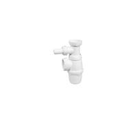 Siphon d'évier 40 mm réglable lave-linge Blanc hauteur 166-211 mm