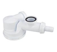 Wirquin Siphon évier 30724276 gain de place Ø40 garde d'eau 50 mm blanc