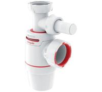 Siphon d'évier - D40 mm - avec prise machine à laver - Néo Air - blanc