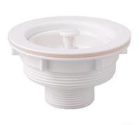 Siphon d'évier de cuisine, couvercle en polypropylène blanc, 112 mm, bouchon d'étanchéité anti-odeur, design minimaliste moderne pour la maison