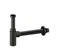 Siphon d'évier de salle de bain, siphon en acier inoxydable, tuyau flexible réglable en hauteur pour lavabo