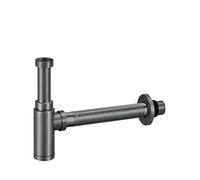 Siphon d'évier de salle de bain, siphon en acier inoxydable, tuyau flexible réglable en hauteur pour lavabo