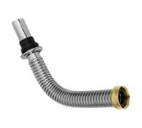 Siphon d'évier en acier inoxydable 40/60 cm - Tuyau de vidange flexible et tuyau d'évacuation - Durable, anti-fuite, facile à installer, ajustement universel pour salle de bain, cuisine, camping-car