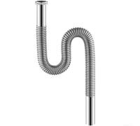 Siphon d'évier en acier inoxydable 80 cm flexible pour évier de lavabo, baignoire, douche, tuyau de vidange de plomberie, adaptateur de pièces de plomberie