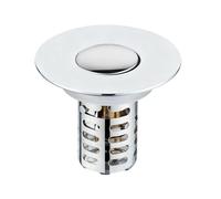 Siphon d'évier | Filtre de cuisine | Attrape-cheveux anti-obstruction en acier inoxydable | Bouchon de vidange à pression pour lavabo | Crépine d'évier pour salle de bain, buanderie, appartement