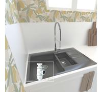 Siphon d'évier réglable