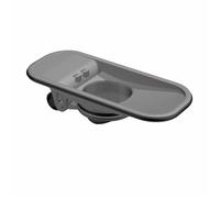 Siphon d'evier - siphon de lavabo Lux elements - LTUBE1288 - clapet anti-odeur pour TUB LINE, TUB-LINE BAZ STOP , gris