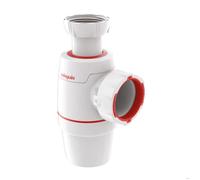 Wirquin Siphon d'évier Néo 30722140 ⌀40 mm zéro fuite, blanc