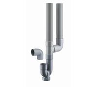 Siphon double de machine à laver sortie horizontale NOYON & THIEBAULT - Ø 40 mm - 8023IH-SC1