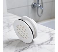 Siphon Douche Maille Corps PVC Résistant Rouille Siphon Douche(Black)