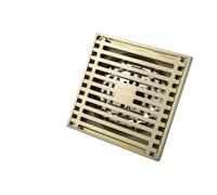 Siphon Drain de Sol carré 100x100MM, for Toilettes, Balcon, Salle Bains, Douche(Color 3)