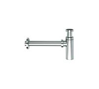 Siphon droit design 35 cm en laiton pour lavabo CHROME - CRISTINA ONDYNA MS3451