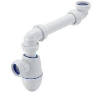 Siphon Easyphon lavabo déporté - NICOLL - PVC - Diamètre 32mm - Blanc - Réglable en hauteur