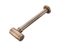Siphon en P rond laiton for salle de bain, kit siphon réglable for lavabo avec bonde escamotable pour Eviers(P-Trap)