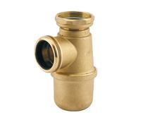 Siphon évier laiton brut - Valentin - non réglable - sortie D40