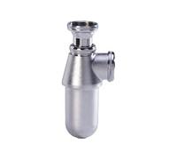 Siphon évier laiton chromé mat réglable